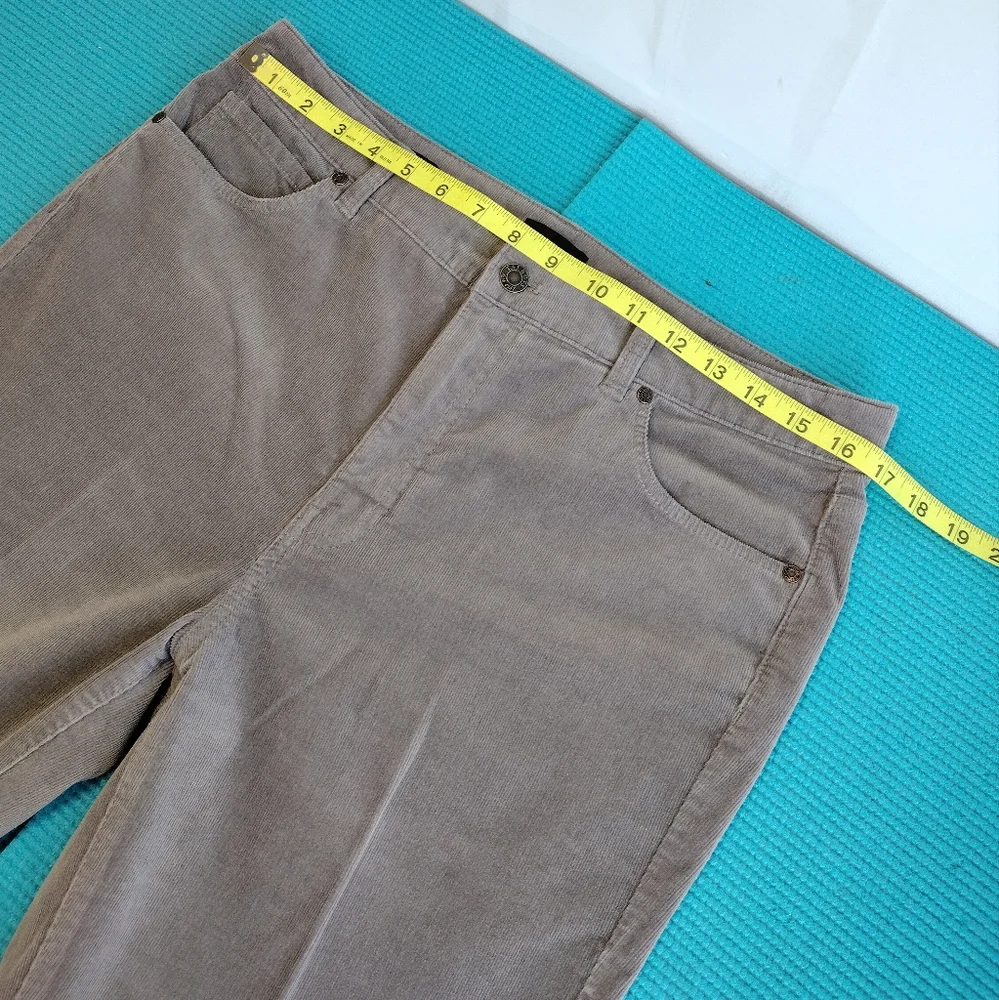 Talbots Womens Corduroy Straight Stretch Jeans High Rise 12P